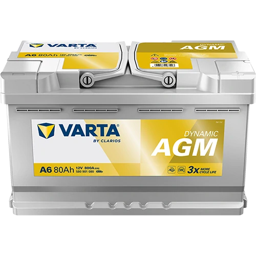Autobaterie Varta Dynamic AGM 12V 80Ah 800A, 580 901 080, A6