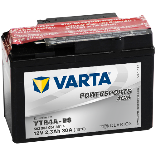 Motobaterie Varta Powersports AGM 2,3Ah, 12V, 503 903 004, YTR4A-BS