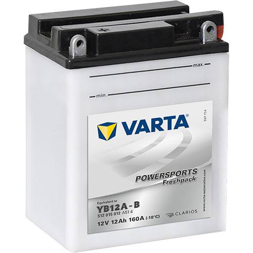 Motobaterie Varta Powersports Freshpack 12Ah, 12V, 512 015 012, YB12A-B
