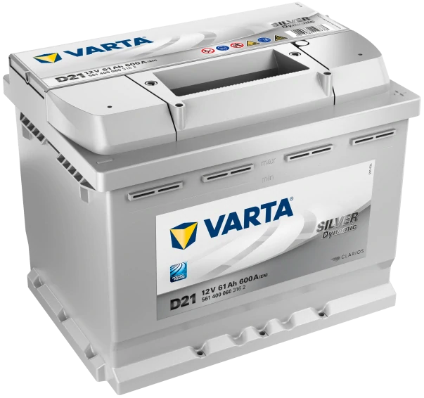 Autobaterie Varta Silver Dynamic 12V 61Ah 600A, 561 400 060, D21