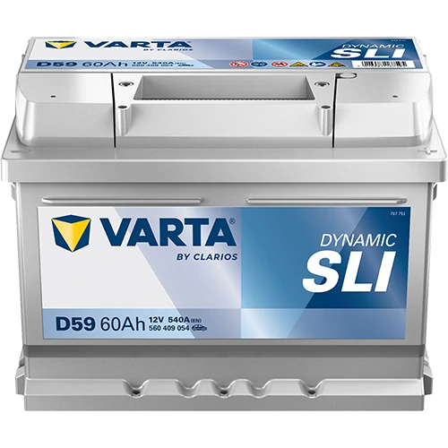 Autobaterie Varta Dynamic SLI 12V 60Ah 540A, 560 409 054, D59