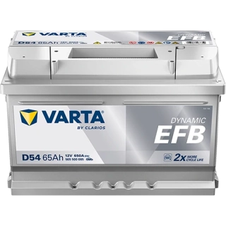 Autobaterie Varta Dynamic EFB 12V 65Ah 640A, 565 500 065, D54