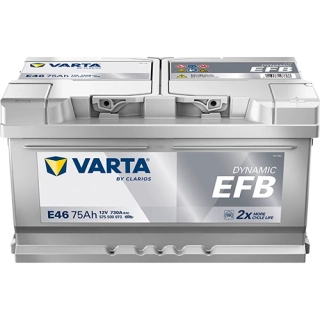 Autobaterie Varta Dynamic EFB 12V 75Ah 730A, 575 500 073, E46