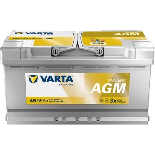 Autobaterie Varta Dynamic AGM 12V 95Ah 850A, 595 901 085, A5