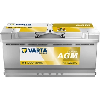 Autobaterie Varta Dynamic AGM 12V 105Ah 950A, 605 901 095, A4