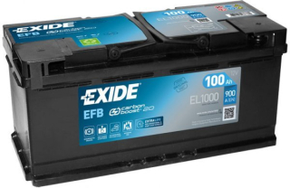 Autobaterie Exide Start-Stop EFB 12V 100Ah 900A, EL1000