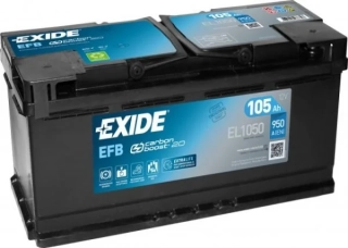 Autobaterie Exide Start-Stop EFB 12V 105Ah 950A, EL1050