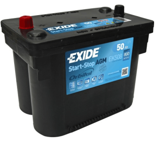 Autobaterie Exide Start-Stop AGM 12V 50Ah 800A, EK508