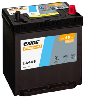 Autobaterie Exide Premium 12V 40Ah 350A, EA406