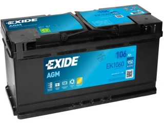 Autobaterie Exide Start-Stop AGM 12V 106Ah 950A, EK1060