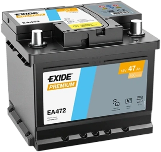 Autobaterie Exide Premium 12V 47Ah 450A, EA472 