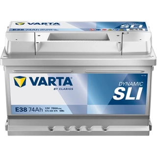 Autobaterie Varta Dynamic SLI 12V 74Ah 750A, 574 402 075, E38