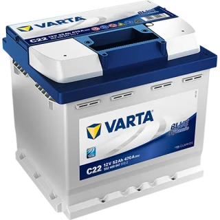 Autobaterie Varta Blue Dynamic 12V 52Ah 470A, 552 400 047, C22