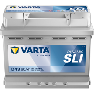 Autobaterie Varta Dynamic SLI 12V 60Ah 540A, 560 127 054, D43