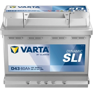 Autobaterie Varta Dynamic SLI 12V 60Ah 540A, 560 127 054, D43