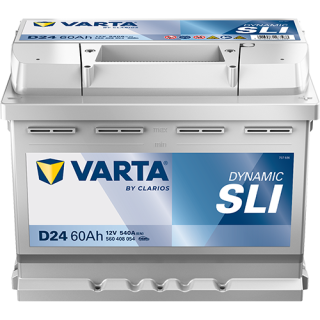 Autobaterie Varta Dynamic SLI 12V 60Ah 540A, 560 408 054, D24