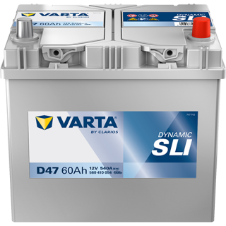 Autobaterie Varta Dynamic SLI 12V 60Ah 540A, 560 410 054, D47