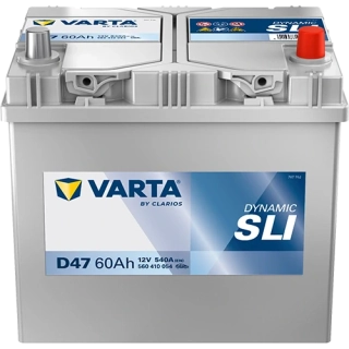 Autobaterie Varta Dynamic SLI 12V 60Ah 540A, 560 410 054, D47