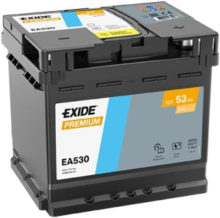Autobaterie Exide Premium 12V 53Ah 540A, EA530 