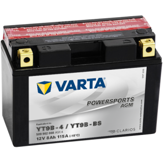 Motobaterie Varta Powersports AGM 8Ah, 12V, 509 902 008, YT9B-4 / YT9B-BS