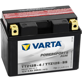 Motobaterie Varta Powersports AGM 9Ah, 12V, 509 901 020, TTZ12S-4 / TTZ12S-BS