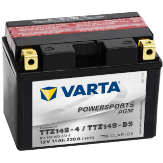 Motobaterie Varta Powersports AGM 11Ah, 12V, 511 902 023, TTZ14S-4 / TTZ14S-BS
