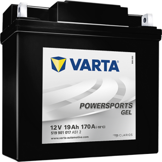 Motobaterie Varta Powersports Gel 19Ah, 12V, 519 901 017