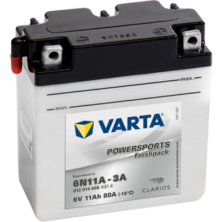 Motobaterie Varta Powersports Freshpack 11Ah, 6V, 012 014 008, 6N11A-3A