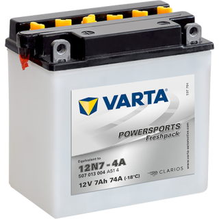 Motobaterie Varta Powersports Freshpack 7Ah, 12V, 507 013 004, 12N7-4A