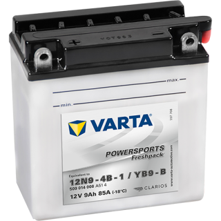 Motobaterie Varta Powersports Freshpack 9Ah, 12V, 509 014 008, 12N9-4B-1
