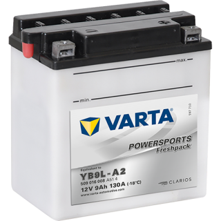 Motobaterie Varta Powersports Freshpack 9Ah, 12V, 509 016 008, YB9L-A2