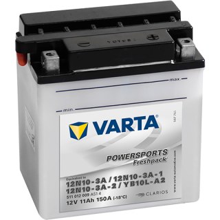 Motobaterie Varta Powersports Freshpack 11Ah, 12V, 511 012 009, YB10L-A2