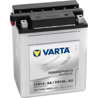 Motobaterie Varta Powersports Freshpack 14Ah, 12V, 514 011 019, YB14L-A2