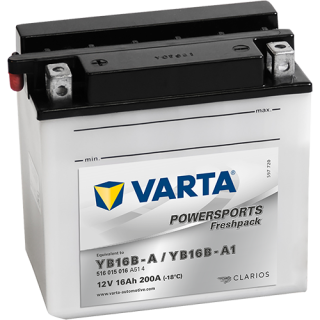 Motobaterie Varta Powersports Freshpack 16Ah, 12V, 516 015 016, YB16B-A