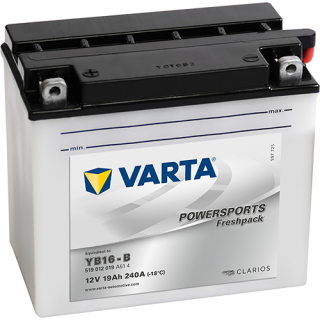 Motobaterie Varta Powersports Freshpack 19Ah, 12V, 519 012 019, YB16-B