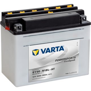 Motobaterie Varta Powersports Freshpack 20Ah, 12V, 520 016 020, SY50-N18L-AT