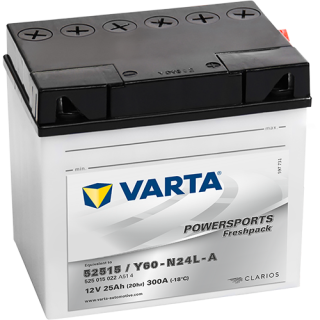 Motobaterie Varta Powersports Freshpack 25Ah, 12V, 525 015 022, Y60-N24L-A