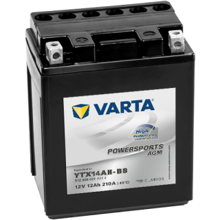 Motobaterie Varta Powersports AGM High Performance 12Ah, 12V, 512 908 021, YTX14AH-BS
