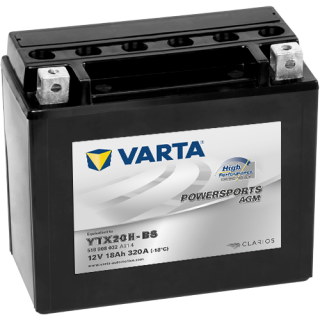 Motobaterie Varta Powersports AGM High Performance 18Ah, 12V, 518 908 032, YTX20H-BS