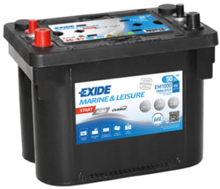 Baterie Exide Start AGM 12V 50Ah 800A, EM1000