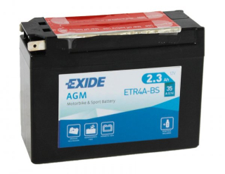 Motobaterie Exide Bike AGM 2,3Ah, 12V, ETR4A-BS
