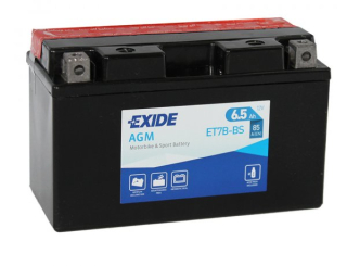 Motobaterie Exide Bike AGM 6,5Ah, 12V, ET7B-BS