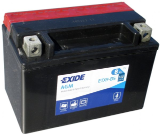 Motobaterie Exide Bike AGM 8Ah, 12V, ETX9-BS