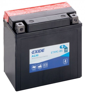 Motobaterie Exide Bike AGM 9Ah, 12V, ETX9C-BS