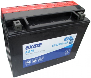 Motobaterie Exide Bike AGM 21Ah, 12V, ETX24HL-BS