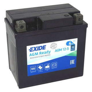 Motobaterie Exide Bike AGM Ready 4Ah, 12V, AGM12-5