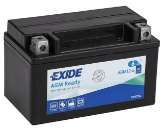 Motobaterie Exide Bike AGM Ready 6Ah, 12V, AGM12-6