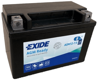 Motobaterie Exide Bike AGM Ready 8Ah, 12V, AGM12-7.5
