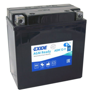 Motobaterie Exide Bike AGM Ready 9Ah, 12V, AGM12-9