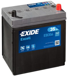 Autobaterie Exide Excell 12V 35Ah 240A, EB356